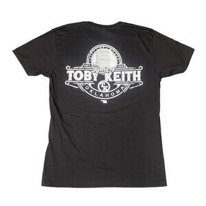 Home of Toby Keith T Shirt Large Moore Oklahoma Black 2 Sided Country Music